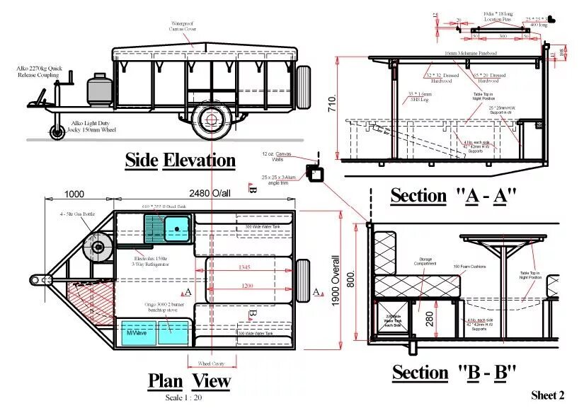 Campervan Plans MotorHome, Alternative Energy, EBook, Camper Van Trailer plans, 