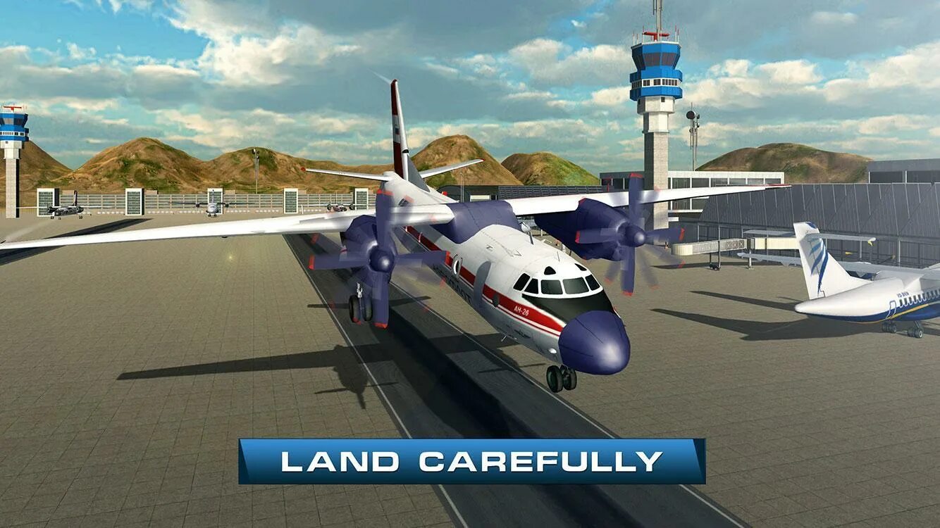 Flight pilot simulator 3d
