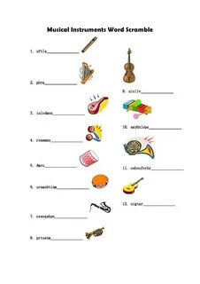 Musical instruments lesson plan