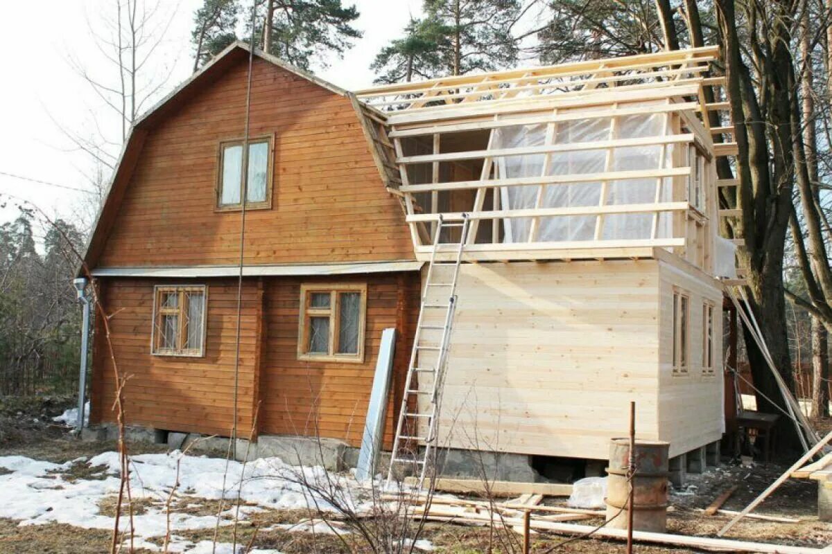 Пристройка к дому - простые и доступные идеи реконструкции деревянных и каменных