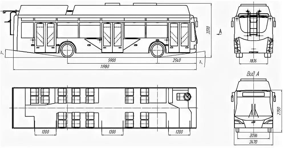 Длина троллейбуса. Троллейбус БКМ 321 кабина. АКСМ-321 троллейбус габариты. Чертеж троллейбуса Тролза. Габариты троллейбуса Тролза.