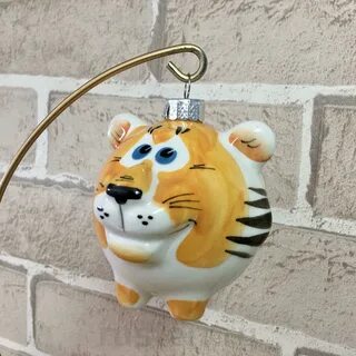 Елочные игрушка тигр