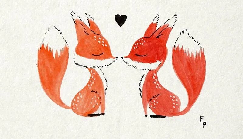 Рисунки двух животных. Влюбленные животные нарисованные. влюбленные лисы арт. рисунки для срисовки с лисами легкие. влюбленные лисы рисунок.