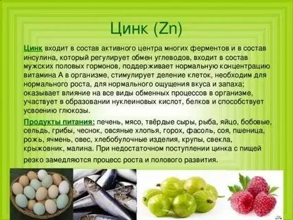 Цинк натощак