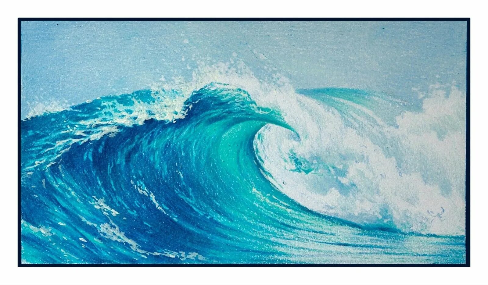 Выполнить рисунок показывающий удивительную красоту моря. Волны рисунок. Волна цветными карандашами. Море волны рисунок. Море цветными карандашами.