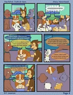 Paw Patrol Comic - Truth or Dare Pg 4 by kreazea on DeviantArt Patrulha C.....