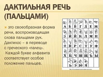 Дактилем какой буквы