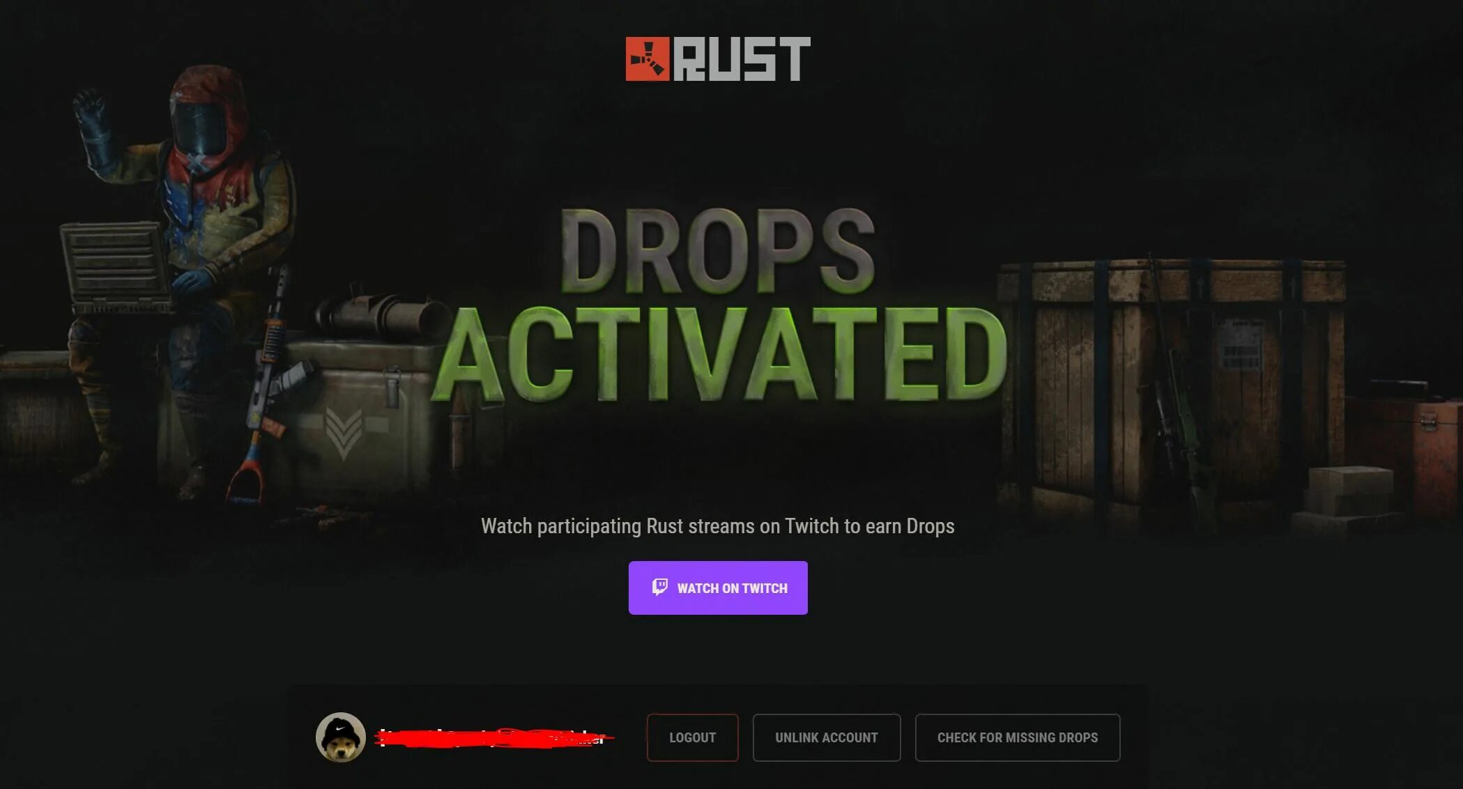 Rust drops round. Твич дроп раст. Rust Drops. Twitch Drops Rust. Твич скины раст.