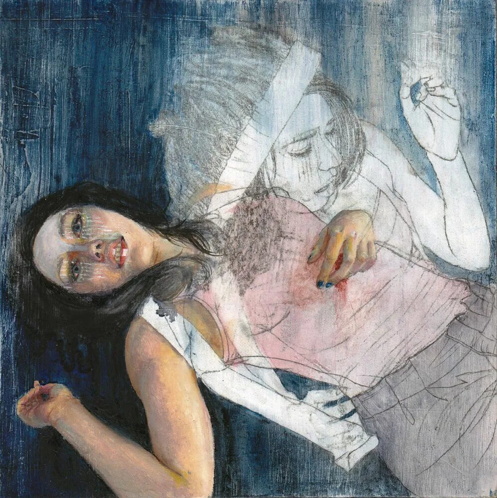 Картина больная. Christine Wu картины. Художница - Christine Wu. Депрессия в живописи. Депрессивные художники.