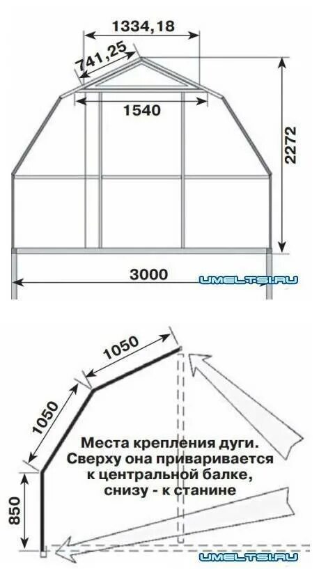 Теплица 3 на 4 из поликарбоната: 2х3 парник и сколько ширина, размеры и длина ме