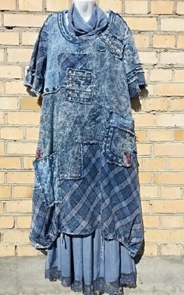 Джинсовый сарафан в стиле бохо. Бохо в джинсе. Юбка брюки джинсовые. Бохо в джинсе. Бохо в джинсе.