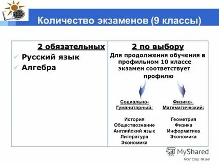 2 обязательных экзамена