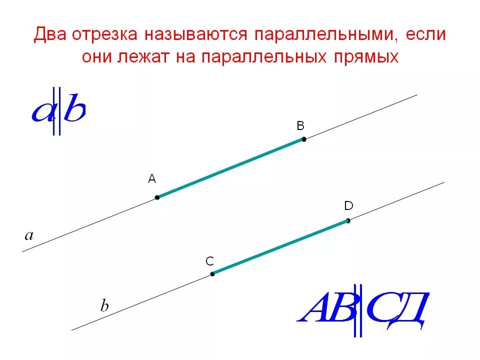 Какой отрезок называется параллельной прямой. Два отрезка называются параллельными если. Два отрезка называются параллельными если они лежат на прямых. Два отрезка на плоскости называются параллельными если. Два параллельных отрезка.