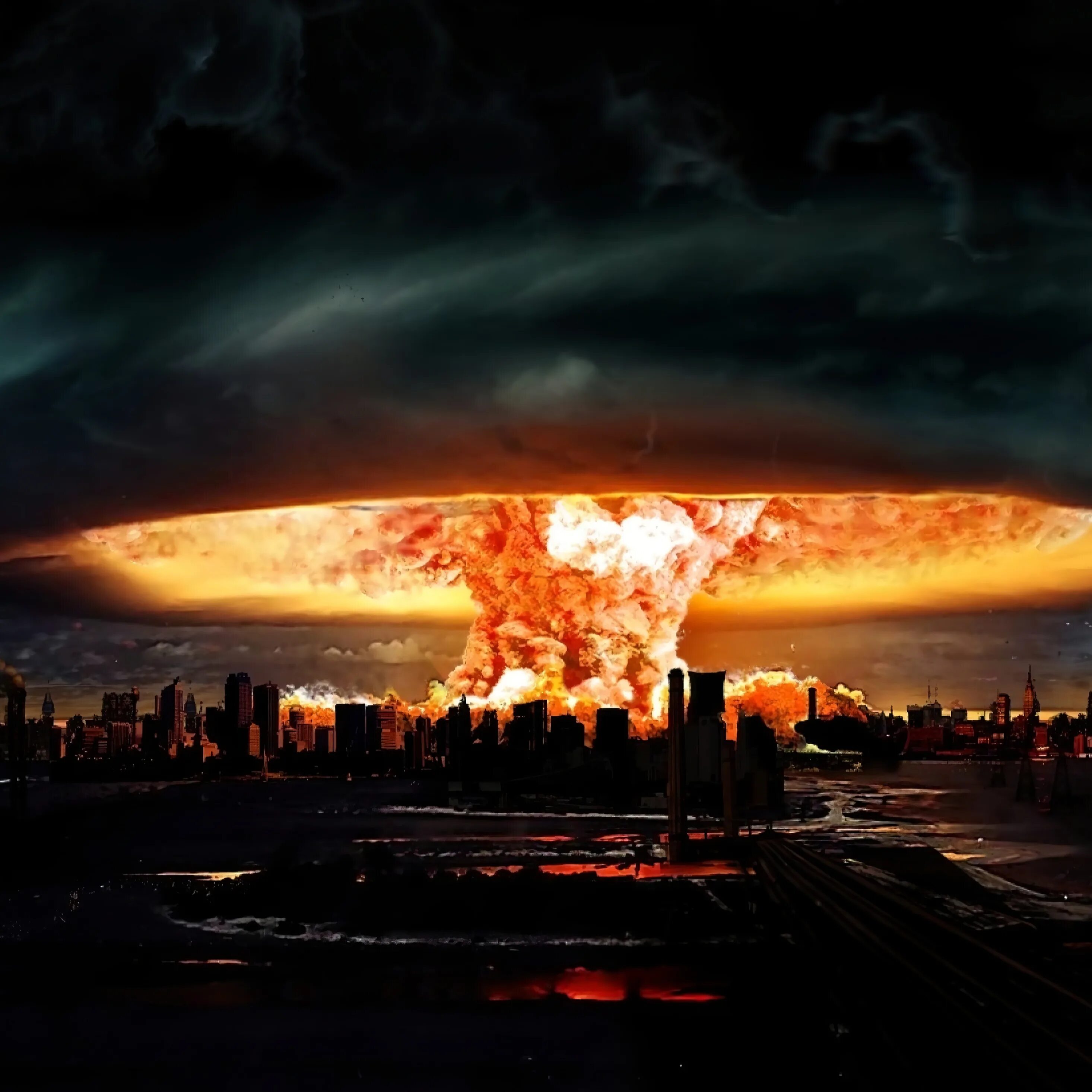 Хочу ядерную войну. Атомный взрыв. Конец света. Ядерный гриб. Конец света апокалипсис.