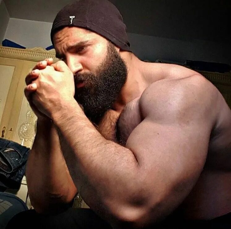 Самый сильный мусульманин. Doumit Ghanem. Бородатый кавказец. Бородатый бодибилдер. Чеченец с бородой.