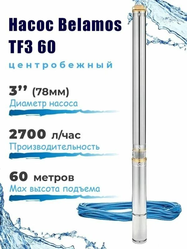 Беламос tf3 60. Насос belamos TF 3-110. Насос belamos tf3-60. Belamos tf3-60 (кабель 35 м). Belamos tf3-110 2,7 м3/час, 45 л/мин, н-110 м, d-78 мм, каб. 65 м..