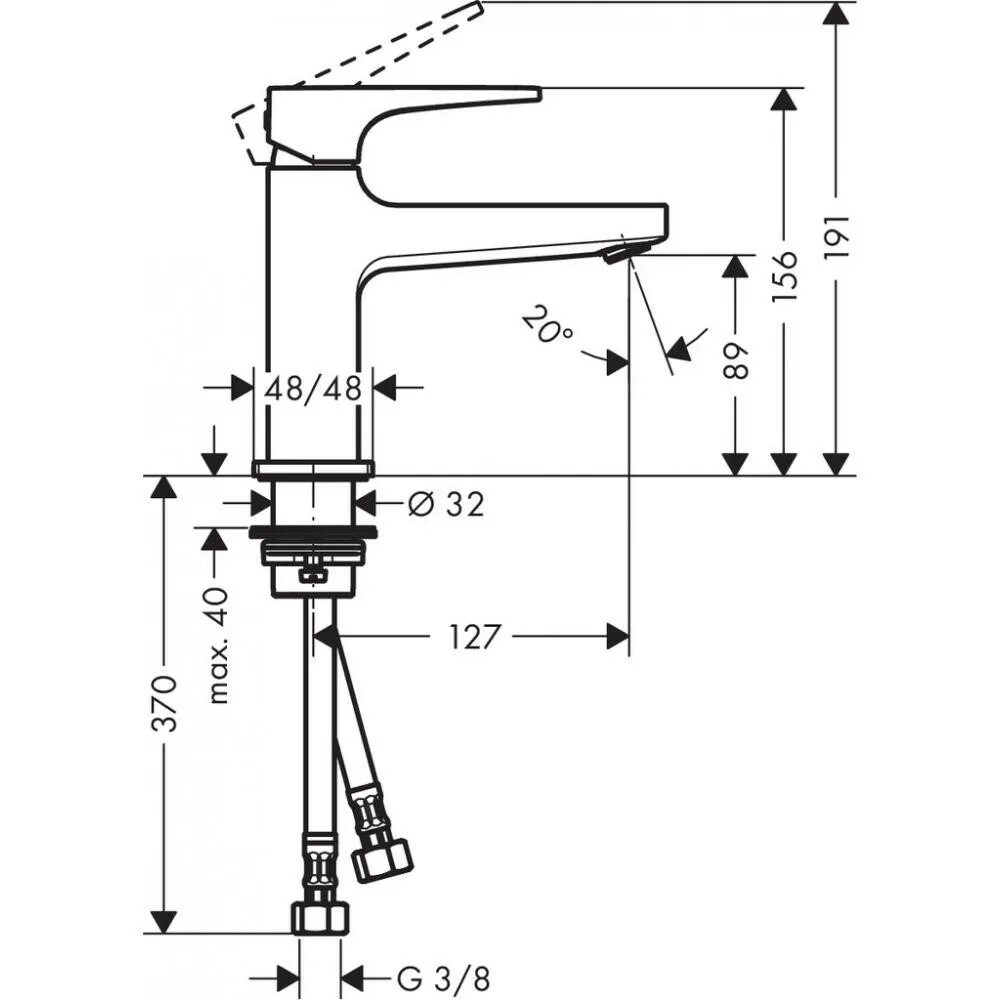 Размер излива смесителя. Hansgrohe 32507700. 32520000 Hansgrohe. 32500000 Hansgrohe. Hansgrohe Metropol 32507000.