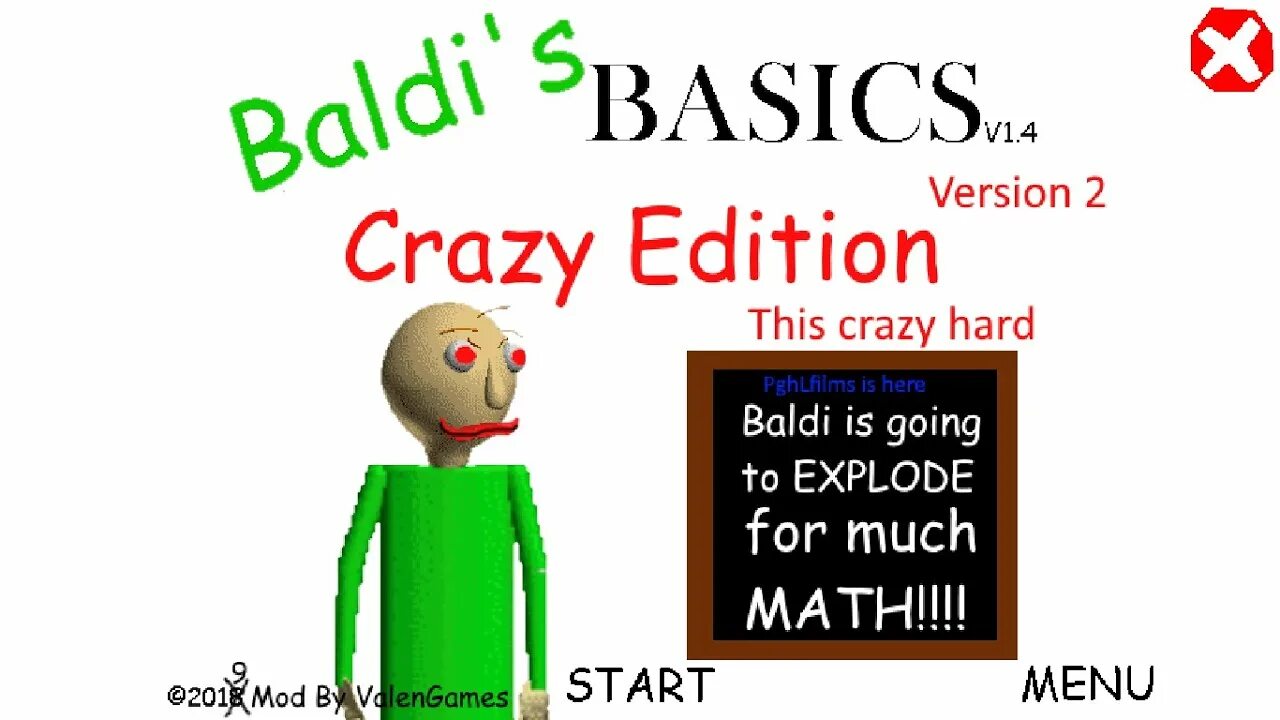 Baldis basics a little of everything. Baldi Basics Crazy Edition. Baldis Basics Mod. БАЛДИ меню. Baldi super hard Edition.