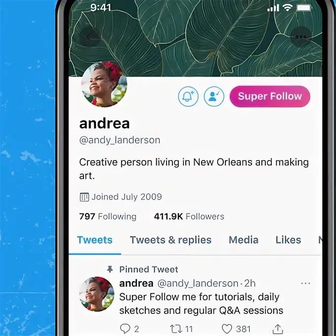 Super follows. Super follows