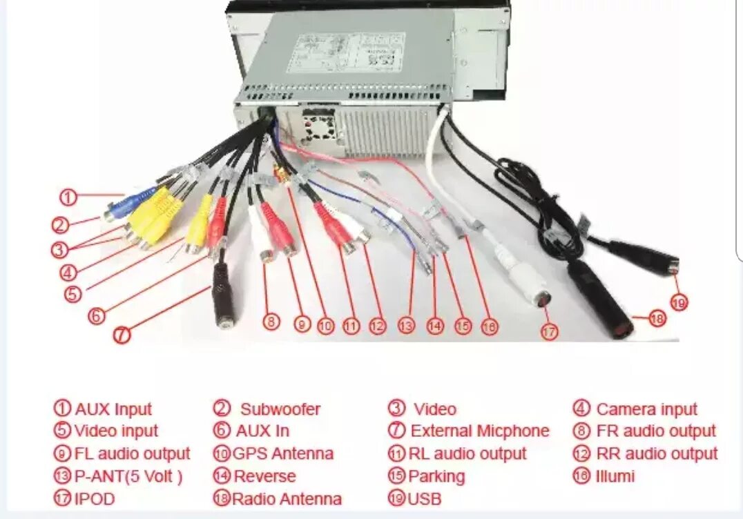 Как подключить андроид магнитолу автомобиля. Схема подключения магнитолы 2din. Андроид магнитола 2 din провод усилителя. Распиновка китайской автомагнитолы 2 din.