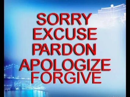 Английский sorry