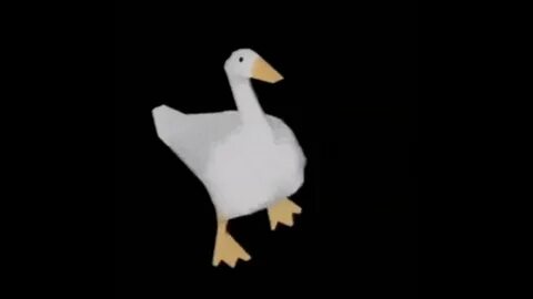 Утка крутится
