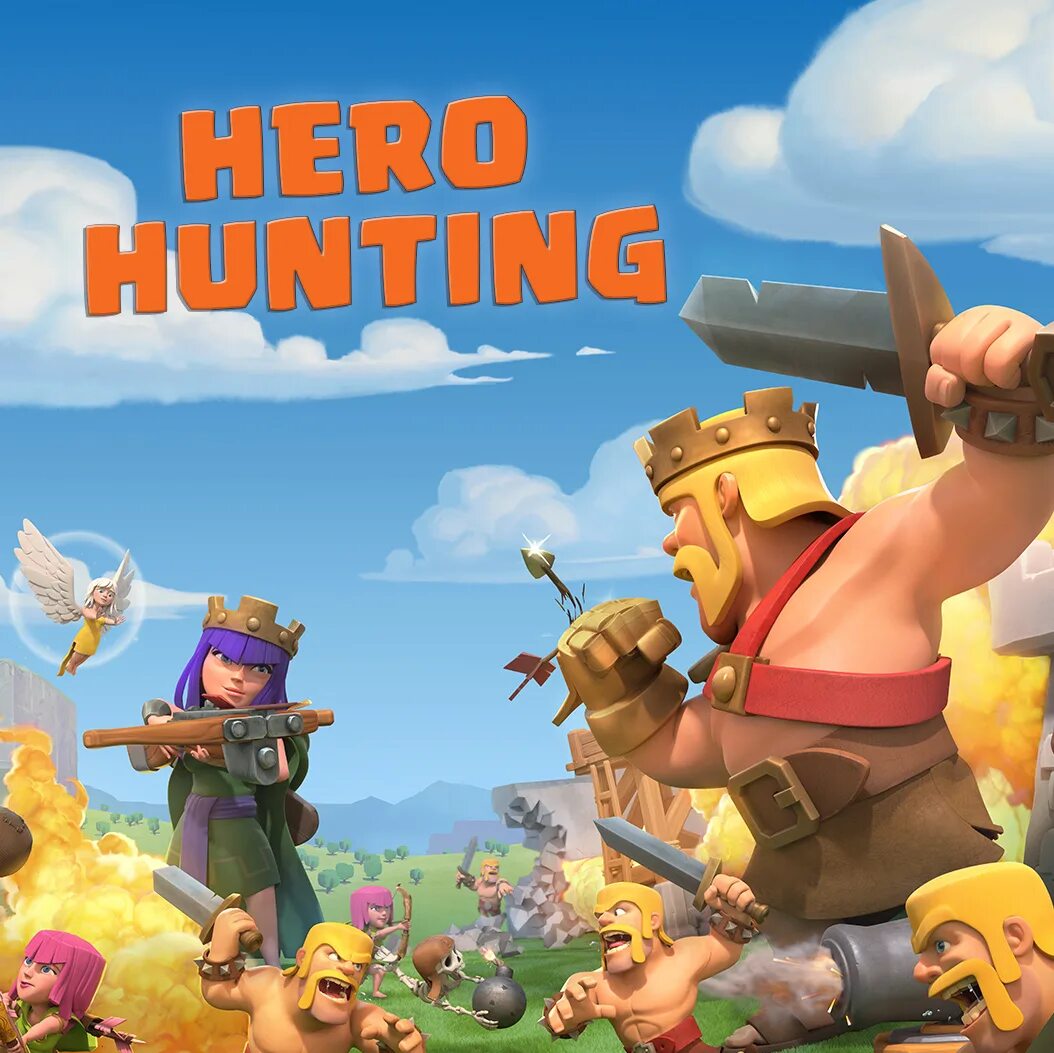 Hunting clash. Клэш хирос. clash of clans вашу деревню атакует. clash of clans heroes. clash of clans 2012.