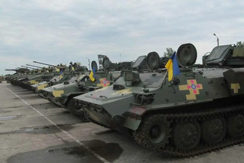 Upgraded BRDM-2L1 go to the Ukrainian army