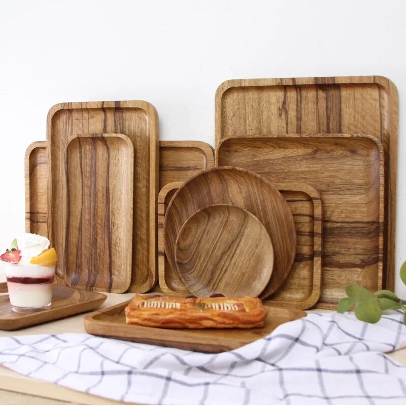 Деревянная посуда. Поднос деревянный. Деревянная тарелка. Деревянные тарелки для еды.