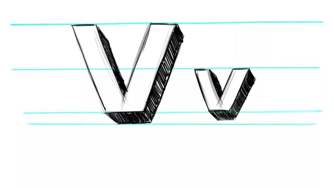 3 17 рисунок 3 17. Буква v 3d. Буква v 3д рисунок. Буква v карандашом. Английская буква v в 3д.