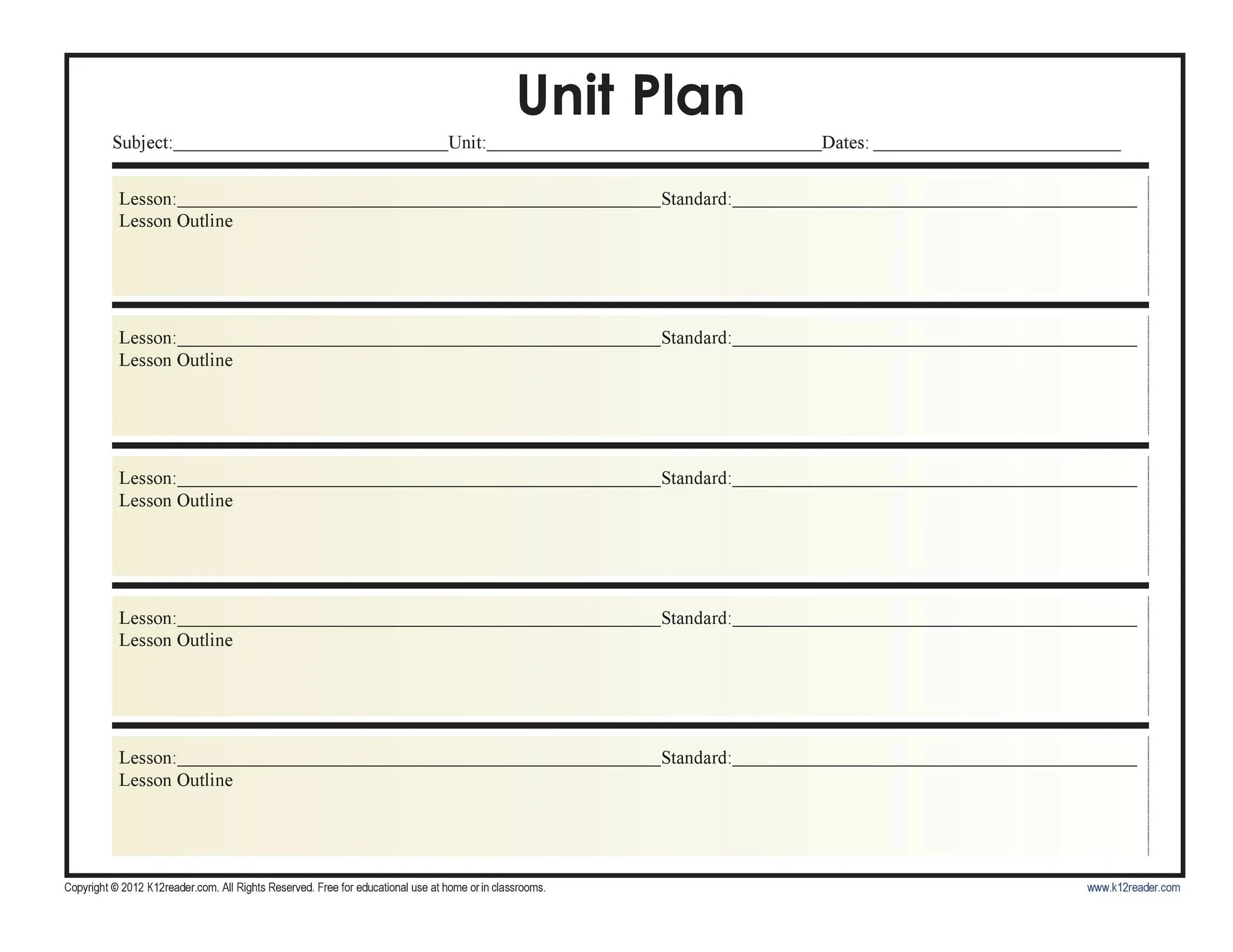 Outline plan