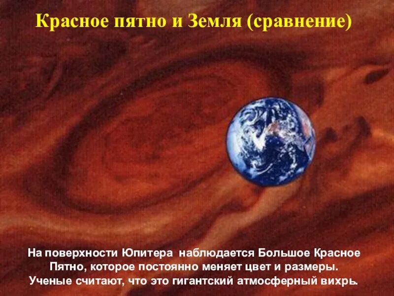 Красное сравнение. Размер большого красного пятна на Юпитере. Красное пятно Юпитера сравнение с землей. Диаметр большого красного пятна на Юпитере. Большое красное пятно и земля.