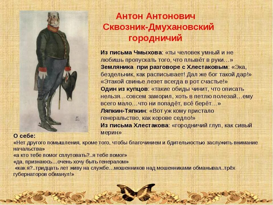 Цитаты из рассказа ревизор. Антон антонович сквозник. антон антонович дмухановский городничий. характеристика дмухановского городничего ревизор. антон антонович сквозник дмухановский городничий гоголь ревизор.