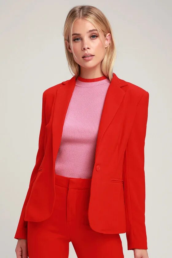 Red blazer