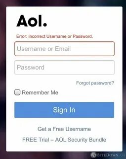 Incorrect email address