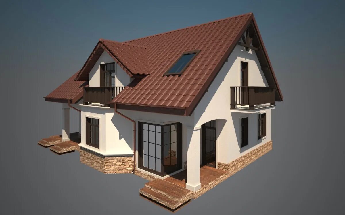 3ds Max model dom. 3ds Max House model. Модель коттеджа. 3d модель коттеджа.