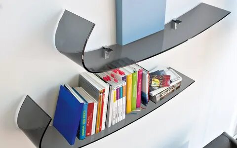Книжная полка из стекла