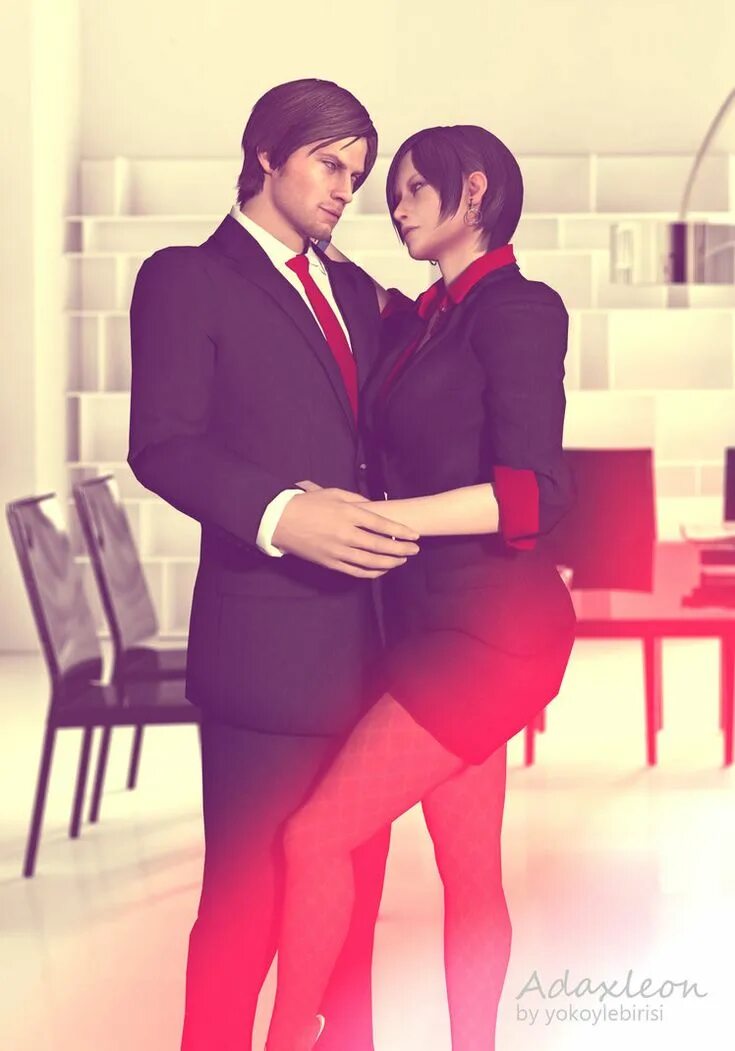 Ada wong x leon. Leon x ada. leon and ada art.