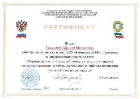 Государственная бюджетная учреждение дополнительного профессионального образования
