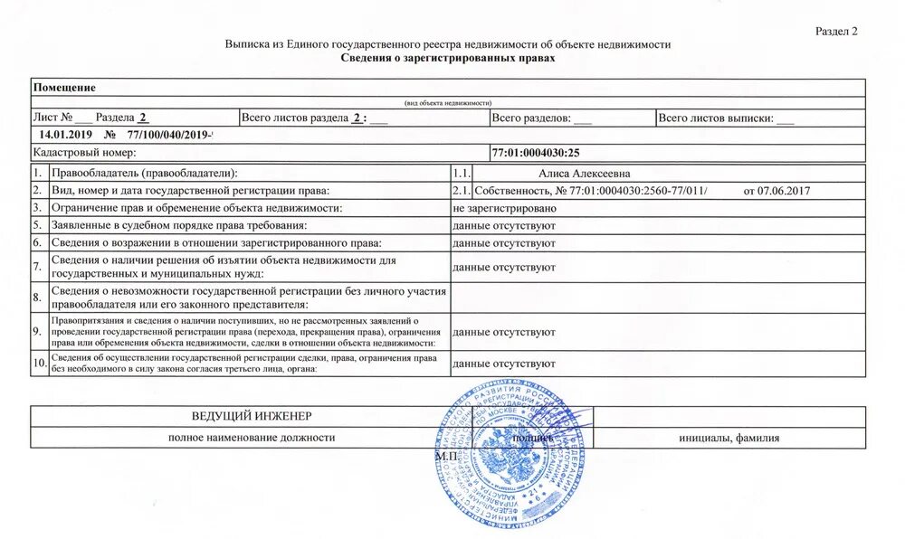 Номер егрн по адресу