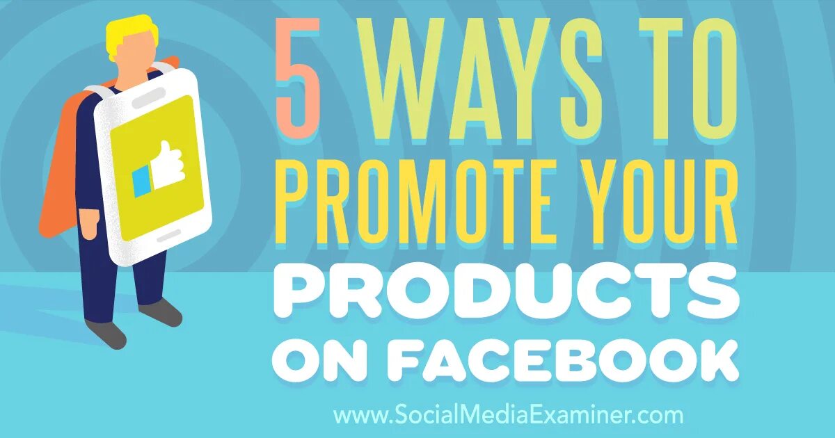 Fb post ru. Facebook products. Social Media Examiner logo. Promote.