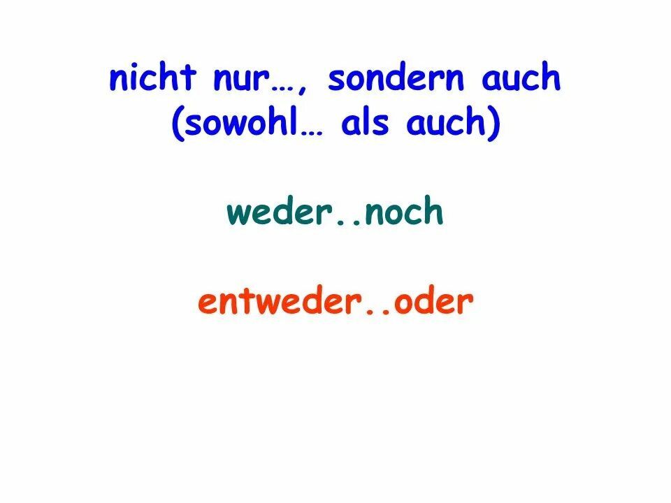 Ist nicht nur. Nicht nur sondern auch в немецком. Sowohl als auch примеры. Предложения с sowohl als auch. Als auch в немецком языке.