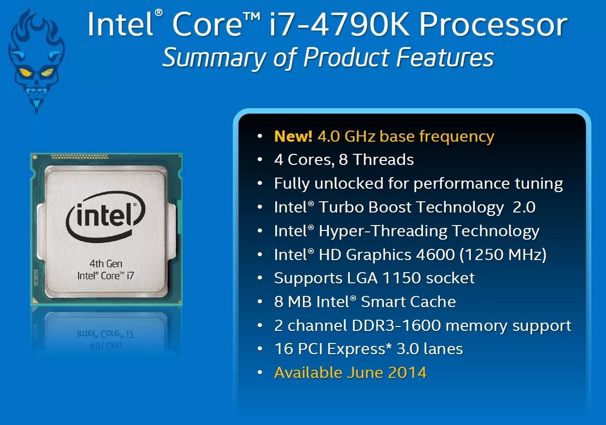 Обзор процессоров intel core. Intel core i7-4790k. intel core i7-4790k devil&#039;s canyon lga1150, 4 x 4000 мгц. intel core i7-4690k. процессор intel core i5-4690 haswell.