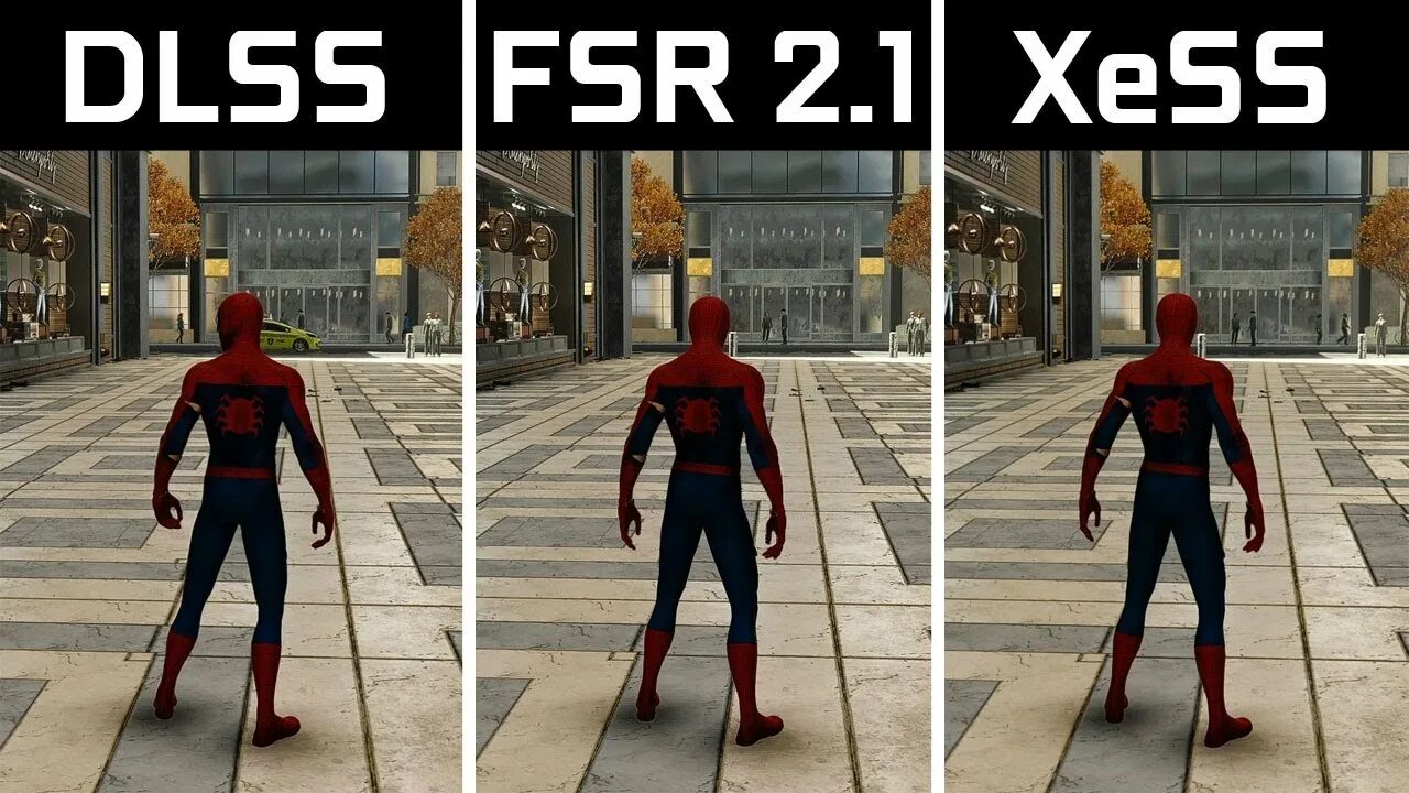 Tsr fsr xess. Спайдер мэн ремастер. dlss vs xess. сглаживание xess. spider man remastered.