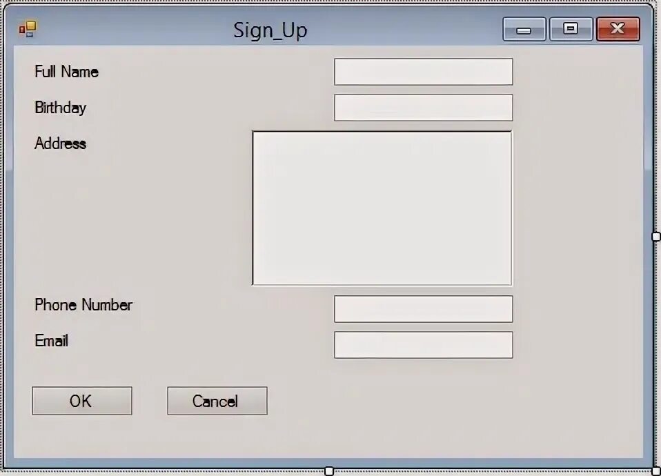 Click sender e. Click sender e