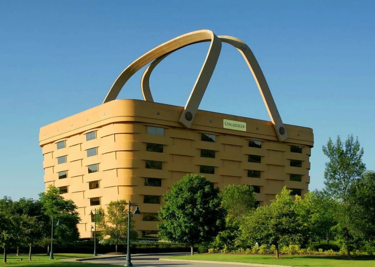 Здание-корзина (the Basket building), Огайо, США. Штаб квартира Longaberger — Ньюарк, штат Огайо, США. The Basket building Огайо США. Здание корзина штат Огайо США.
