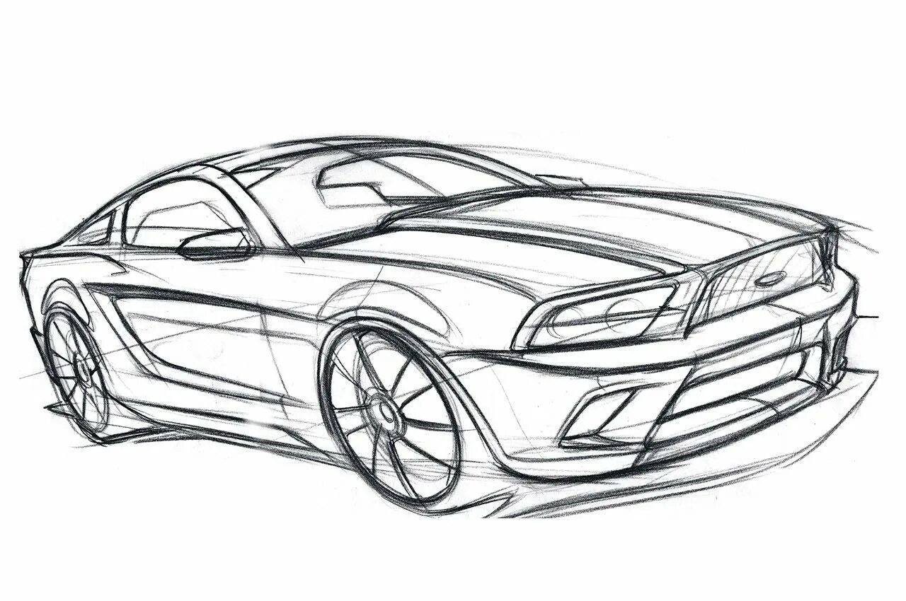 Фото нарисованной машины. Форд Мустанг 2015 чертеж. Ford Mustang gt эскиз. Форд Мустанг для срисовки. Рисунки для срисовки машина Форд Мустанг.