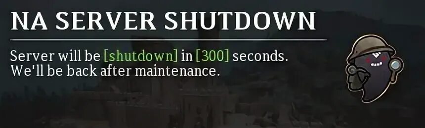 Server shutdown