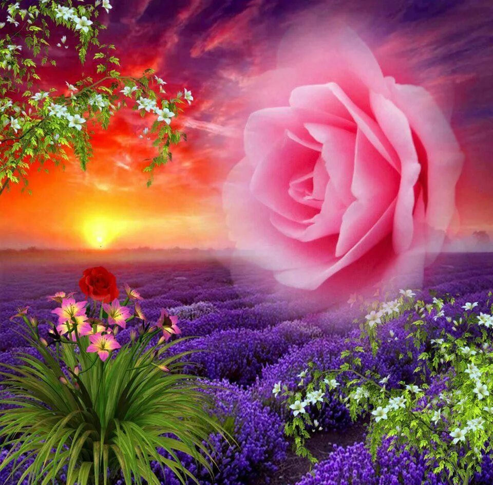Красивая открытка рай. Чудесные цветы. Цветочный рай. Самые красивые цветы в раю. Цветы прекрасные чудесные.