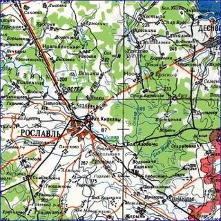 Карта рославля